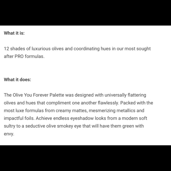 Brand New In Box Violet Voss Olive You Forever Eyeshadow Palette 12 Shades! - Picture 6 of 11